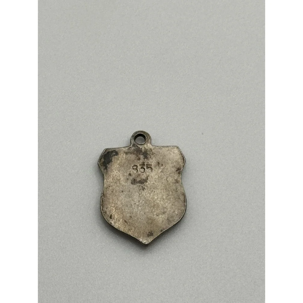 Vintage Niederwald 835 Silver Germany Enamel Travel Shield Charm